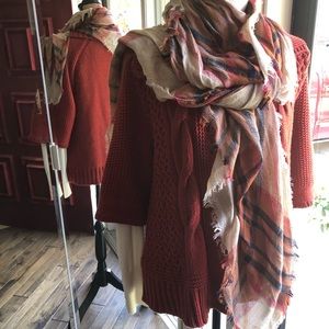 Chico’s sweater size one and scarf